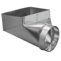 Imperial 10 in. H X 6 in. W Silver Galvanized Steel Register Boot