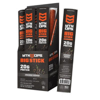 MTN OPS Cracked Pepper Meat Sticks 2.2 oz Packet (Pack of 30)