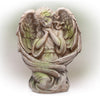 Alpine Polyresin Stone 19 in. Guardian Angel Garden Statue