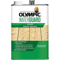 Olympic WaterGuard Low Luster Clear Water-Based Waterproofer Wood Protector 1 gal (Pack of 4)