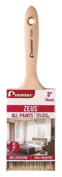 Premier Zeus 3 in. W Stiff Flat Paint Brush (Pack of 12).