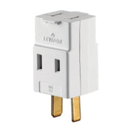 Leviton Non-Grounded 3 outlets Outlet Adapter 1 pk