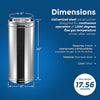 DuraVent DuraPlus 6 in. Dia. x 36 in. L Silver Galvanized Steel Chimney Pipe