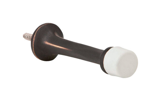 Ives by Schlage 3-3/16 in. W X 7/8 in. L Aluminum Oil Rubbed Bronze Door Stop Mounts to wall