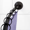 Zenna Home NeverRust Black Curved Shower Curtain Rod 72 in.