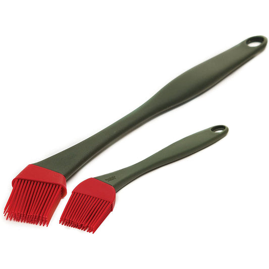 GrillPro Silicone Gray/Red Grill Basting Brush 2 pc