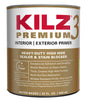 KILZ Premium White Flat Water-Based Stain Blocking Primer 5 gal - Open Box