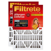 Filtrete 20 in. W X 25 in. H X 4 in. Pleated 1000 MPR Pleated Allergen Air Filter 2 pk - Open Box