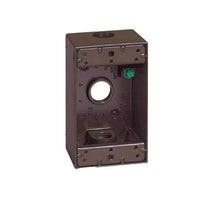 Sigma Electric Bronze Metallic 1-Gang 18.3 cu. in. Capacity Rectangle Weatherproof Box 4-1/2 H in.