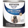 Rust-Oleum Painters Touch Gloss Dark Gray Water-Based Acrylic Ultra Cover Paint 1 qt. (Pack of 2)