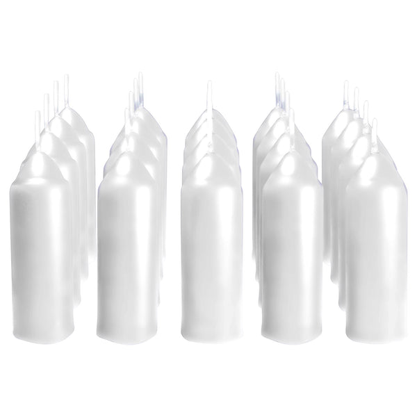 CANDLE UNSCENTD WHT 1PK (Pack of 20)