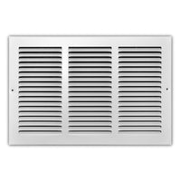 Tru Aire 10 in. H X 18 in. W 1-Way Powder Coat White Steel Return Air Grille