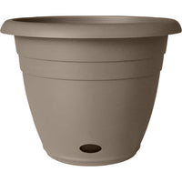 Southern Patio Jackson Self Watering Planter 13 in Greige Resin Indoor & Outdoor Plant Pot