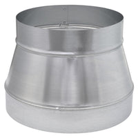 Imperial Gray Crimp On Large End Galvanized Steel Furnace Pipe Reducer and Increaser 10 x 8 Dia. in. 26 ga.