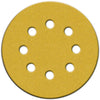 Norton Hook & Sand 5 in. Aluminum Oxide Hook and Loop A290 Sandpaper Vacuum Disc 100 Grit Medium 4 p