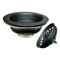 Keeney 4-1/2 in. Black Stainless Steel Kitchen Sink Strainer - Deal of The Week
