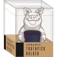Open Road Brands BBQ Toothpick Holder Ceramic 1 pk (Pack of 4)