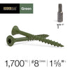 Deck Plus No. 8  x 1-5/8 in. L Star Flat Head Exterior Deck Screws 1700 pk