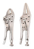 Home Plus 4-3/4 in. Carbon Steel Two Piece Locking Pliers Set Silver 2 pk (Pack of 6)