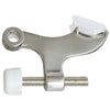 National Hardware Zinc w/Rubber Tip Satin Nickel Silver Hinge Pin Door Stop Mounts to door