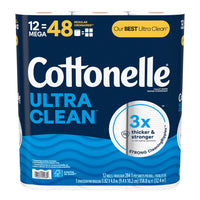 Cottonelle Ultra CleanCare Toilet Paper 12 roll 340 sheet (Pack of 4)