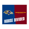 NFL House Divided - Ravens / Redskins House Divided Rug