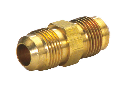 JMF 3/8 in. Flare x 1/4 in. Dia. Flare Yellow Brass Union (Pack of 5)