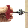 Milescraft Red Alloy Steel Hex Impact Hook Driver 4 L in.