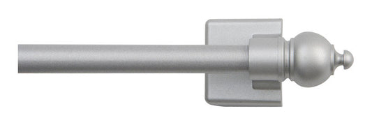 Kenney Satin Silver Silver Magnet Cafe Rod 16 in. L X 28 in. L