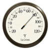 La Crosse Technology Dial Thermometer Plastic Brown 6.5 in.