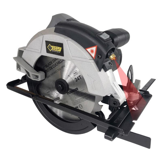 Steel Grip 12 amps 7-1/4 in. Corded Brushed Circular Saw with Laser