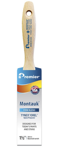 Premier Montauk 1.5 in. W Firm Chiseled Paint Brush (Pack of 6)