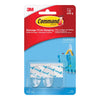 3M Command Small Plastic Hook 1-5/8 in. L 2 pk (Pack of 6)