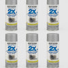 Rust-Oleum Smooth Metallic Aluminum Oil Based Spray Paint 12 oz. (Pack of 6)