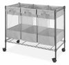 Whitmor Supreme Gray Cotton/Steel Laundry Bag