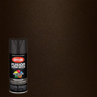 Krylon Fusion All-In-One Metallic Oil Rubbed Bronze Paint + Primer Spray Paint 12 oz (Pack of 6).