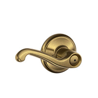 Schlage Flair Antique Brass Privacy Lockset 1-3/4 in. - Open Box