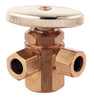 PlumbCraft 3/8 in. Compression in. X 3/8 in. Compression Brass 3-Way Valve