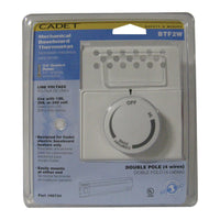 Cadet Heating and Cooling Dial Double Pole Line Voltage Baseboard Thermostat