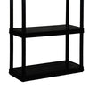 Maxit Resin Black Adjustable Shelving Unit 400 lbs. Capacity 54-1/2 H x 32 W x 14 D in.