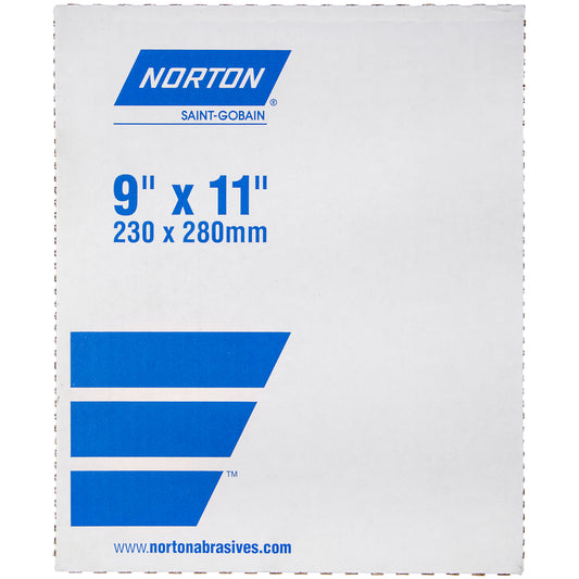 Norton TufBak 11 in. L X 9  W 120 Grit Silicon Carbide Sandpaper 50 pk