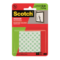 Scotch 1 in. W x 1 in. L Mounting Squares White (Pack of 6)