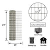 IronRidge 24 in. H X 25 ft. L Galvanized Steel Welded Wire Fence 1 in.