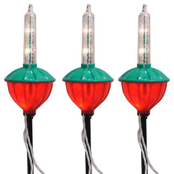 Marcadores de entrada para vehículos con luz incandescente transparente de burbujas Sienna de 4,5 pulgadas para decoración de caminos