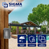 Sigma Engineered Solutions Rectangle Plastic 1 gang 5.98 in. H X 4.02 in. W Weatherproof Cover (Pack of 6)