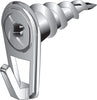 Hillman Wall Driller Brass-Plated White Drywall Picture Hook 50 lb 6 pk