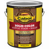 Cabot Solid Tintable 1808 Medium Base Water-Based Acrylic Deck Stain 1 gal. (Pack of 4)