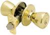 Ultra Security Plus Polished Brass Entry Knobs KW1 1-3/4 in.