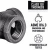 BK Products 1/2 in. FPT x 1/2 in. Dia. MPT Black Malleable Iron Street Elbow (Pack of 5)