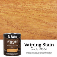 Old Masters Semi-Transparent Maple Oil-Based Wiping Stain 1 qt. (Pack of 4)